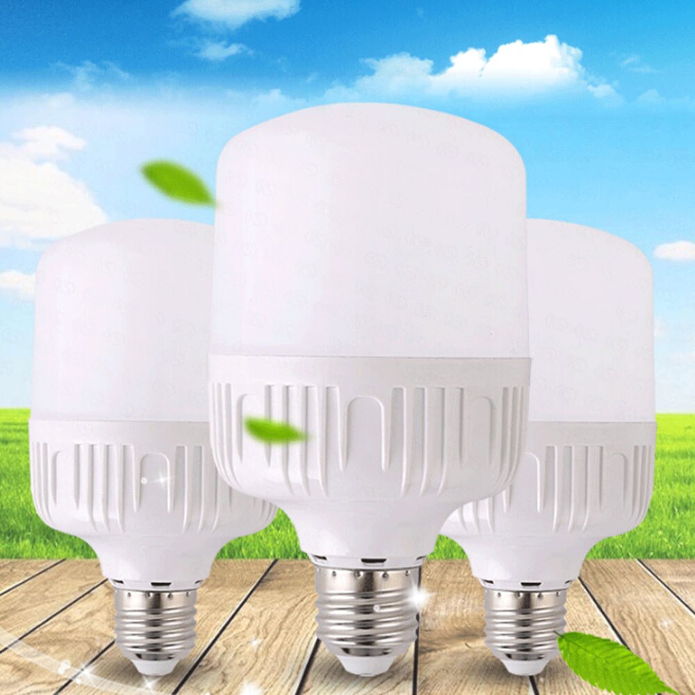 Vintagelll Energy Saving LED Bulb E27 Light Lamp 5/10/15/20/30/40W Cool White