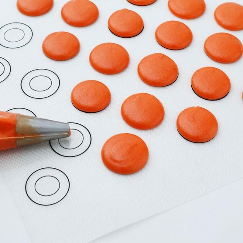Siliconen bakmat pad bakvorm bakvorm bakgereedschap antiaanbakmaat mat macaron keuken koekjesdeeg voor cake groot uitrollen tot  m6 e 9