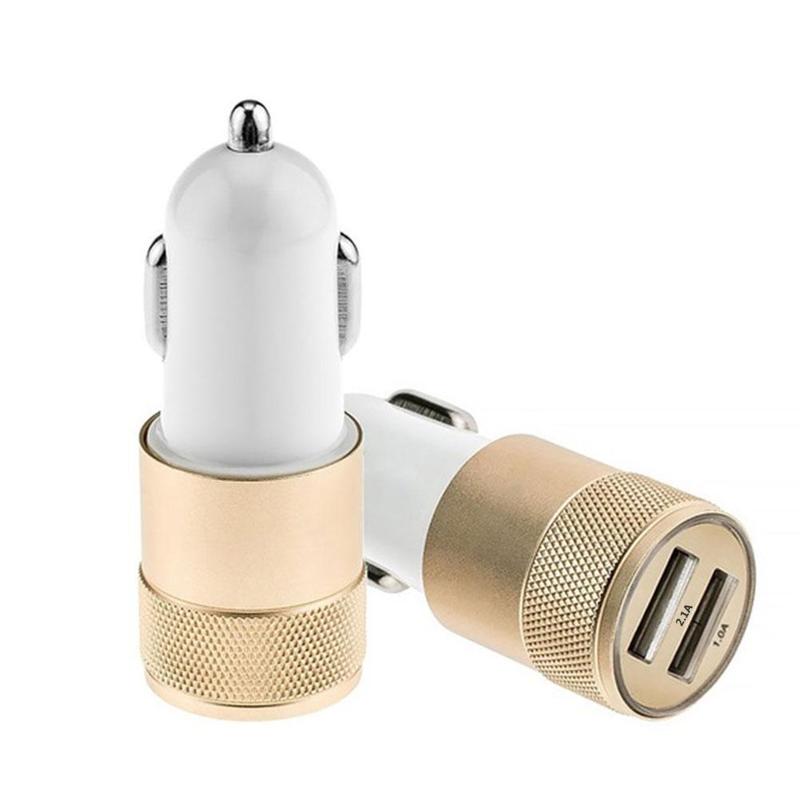 Universal Dual USB Car Charger Adapter Intelligent Mobile Socket Lighter Car-Chargers Phone Charging Cigarette: C