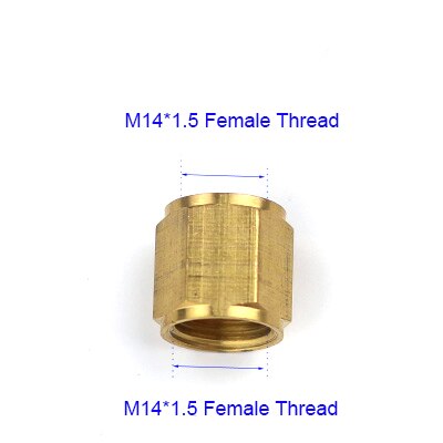 Nuonuowell 1Pc Koperen Pijp Mannelijke Vrouwelijke Schroefdraad Verminderen Connector Messing Adapter M14 M18 M22 1/2&#39;&#39;: J