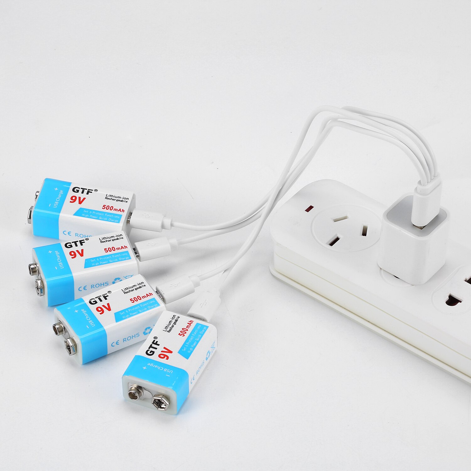 9v usb 500 mah genopladeligt batteri micro usb 9 volt 6 f 22 lipo batteri til rc helikopter mikrofon til eq røgalarm 500 mah