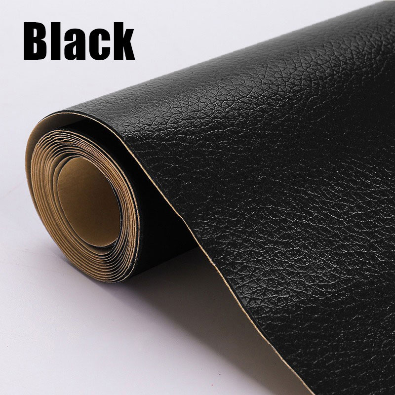 Zelfklevende lederen reparatiepatch voor meubels, bank, autostoelen, schoenen, tassen, doe-het-zelfbenodigdheden, zelfklevende dikke lederen stof, PU-tape: 22x26 cm / Lavendel
