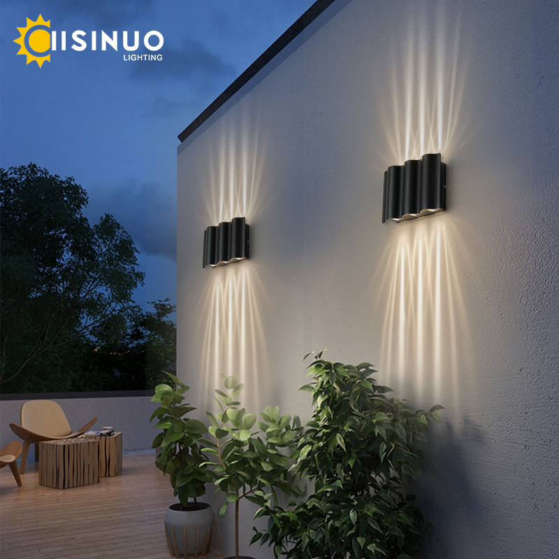 IP65 Waterdichte Led Outdoor Verlichting Alumunim Wandlamp Tuin Villa Veranda Blaker Verlichting Zwarte Kleur 96-260V Blaker armatuur