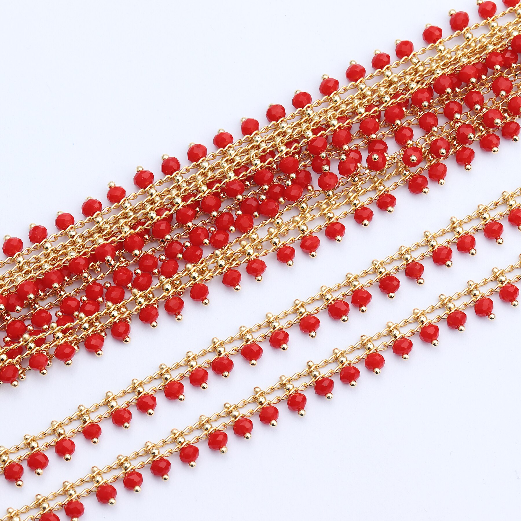 Gufeather  c70, smykketilbehør, gjør-det-selv-kjede ,18k gullbelagte ,0.3 mikron, perler, smykkelaging, gjør-det-selv-kjede kjede ,1m/ lot