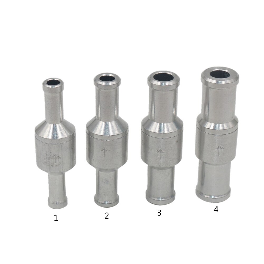 6 Mm/8 Mm/10 Mm/12 Mm Auto Vacuüm Slang Olie Water Pompen Aluminium Een weg Brandstof Non Return Terugslagklep Benzine