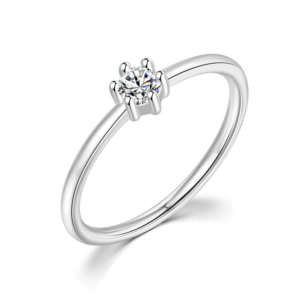Zhouyang Bruiloft Bruid Ringen Voor Vrouwen Mini Leuke Geel Goud Kleur Zirkoon Engagement Dunne Ring Sieraden Sieraden R112: 9 / Black