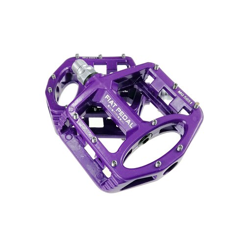 Pedales ultraligeros de aleación de magnesio para bicicleta de carretera, Pedal de rodamiento para ciclismo de montaña, Pie Grande, accesorios: purple