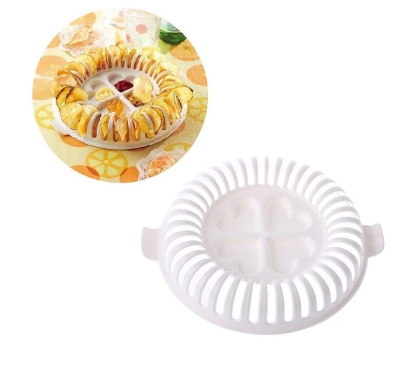 1pcs Microwave Oven Baked Potato Chips Roaster Potato Chips Cutting Device Chip Slicer Snack For Kitchen Homemade Machine