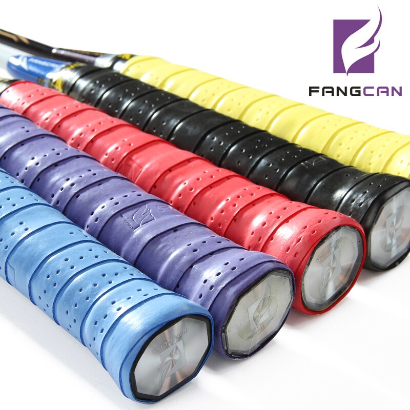 1 pc fangcan FCOG-09 apertos do plutônio suor banda antiderrapante sutura filme overgrip para raquete de tênis raquete de badminton 7 cores disponíveis