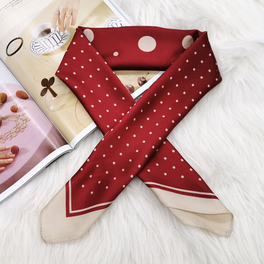 Silk Skinny Bag Scarf for Women Print Neck Scarves Head Band Long Ribbon Hairband Scarfs Accessories: 15