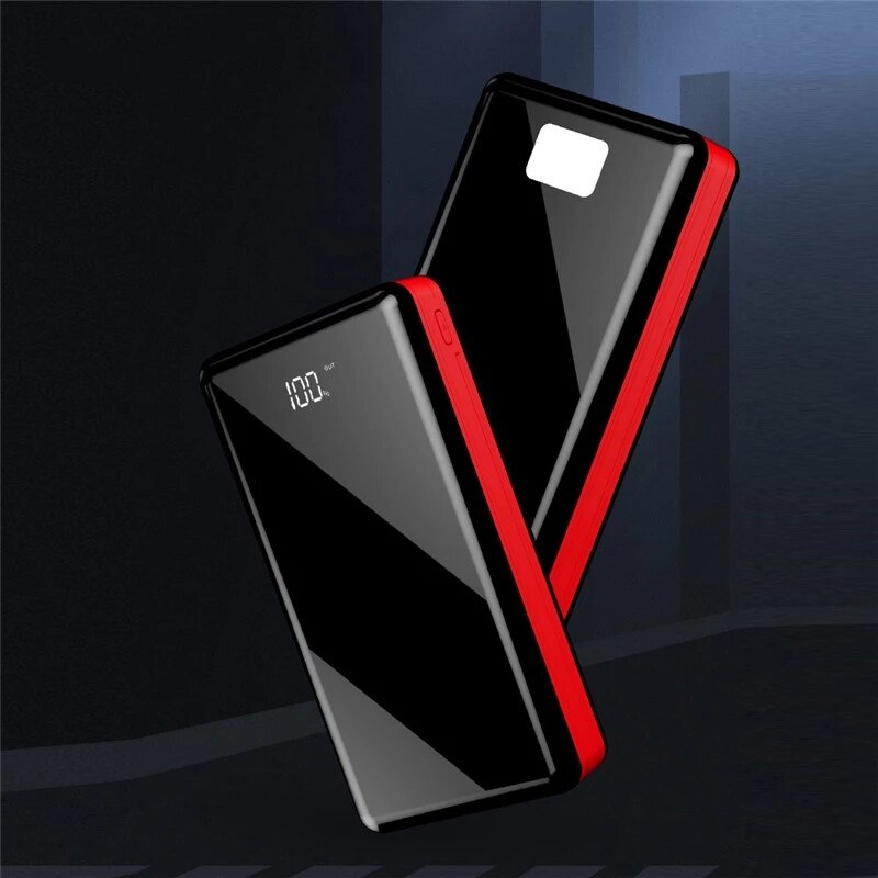 50000 mah power bank stor kapacitet lcd powerbank eksternt batteri usb bærbar mobiltelefon oplader til samsung xiaomi iphone