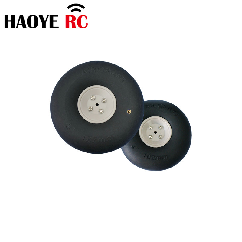 Ruote pneumatiche per aerei Haoye 1PC 4/4.5/5/5.5 pollici ruota gonfiabile del carrello di atterraggio per accessori di ricambio per aereo RC