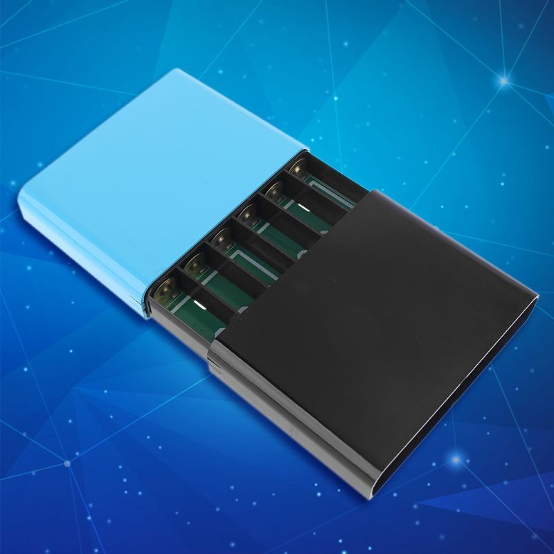 USB 5.5x2.1mm 12V-24V Output 12x 18650 Batteries DIY Power Bank for Laptop Phone