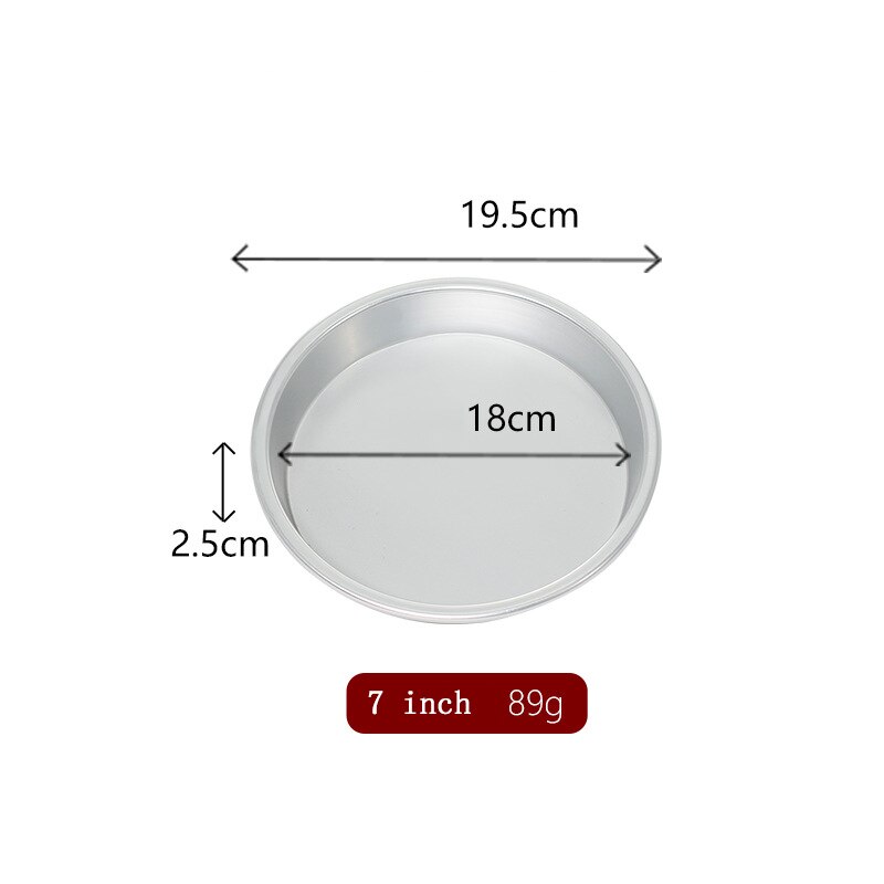 Pizza Baking Pan Pizza Tray 5-10 Inch Aluminum Pizza Pan Round Deep Dish Pizza Plate Oven Tray Nonstick &amp; Healthy Bakeware: 7 inch