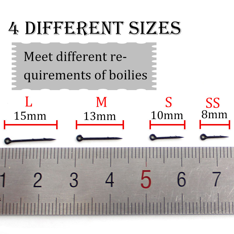 30pcs Carp Fishing Maggot Clip Fishing Bait Ring Hooks Bait Sting Boilie Pin Spike Live Bait Lure Hook Carp Chod Hair Rig Tackle