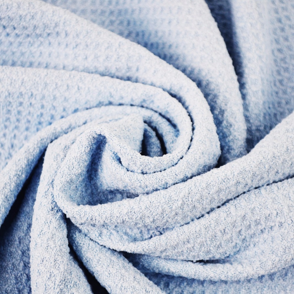 Autopleje det bedste vandmagnet mikrofiber tørrehåndklæde med vaffelvæv til bil, bad, køkken og hunde 23.6 " x 31.5 " blå