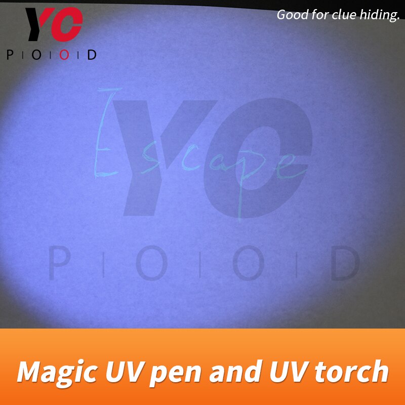 Escape Room Game Prop Magic Uv Pen En Uv Zaklamp Avonturier Game Puzzel Pen Echte Leven Takagism Van Yopood