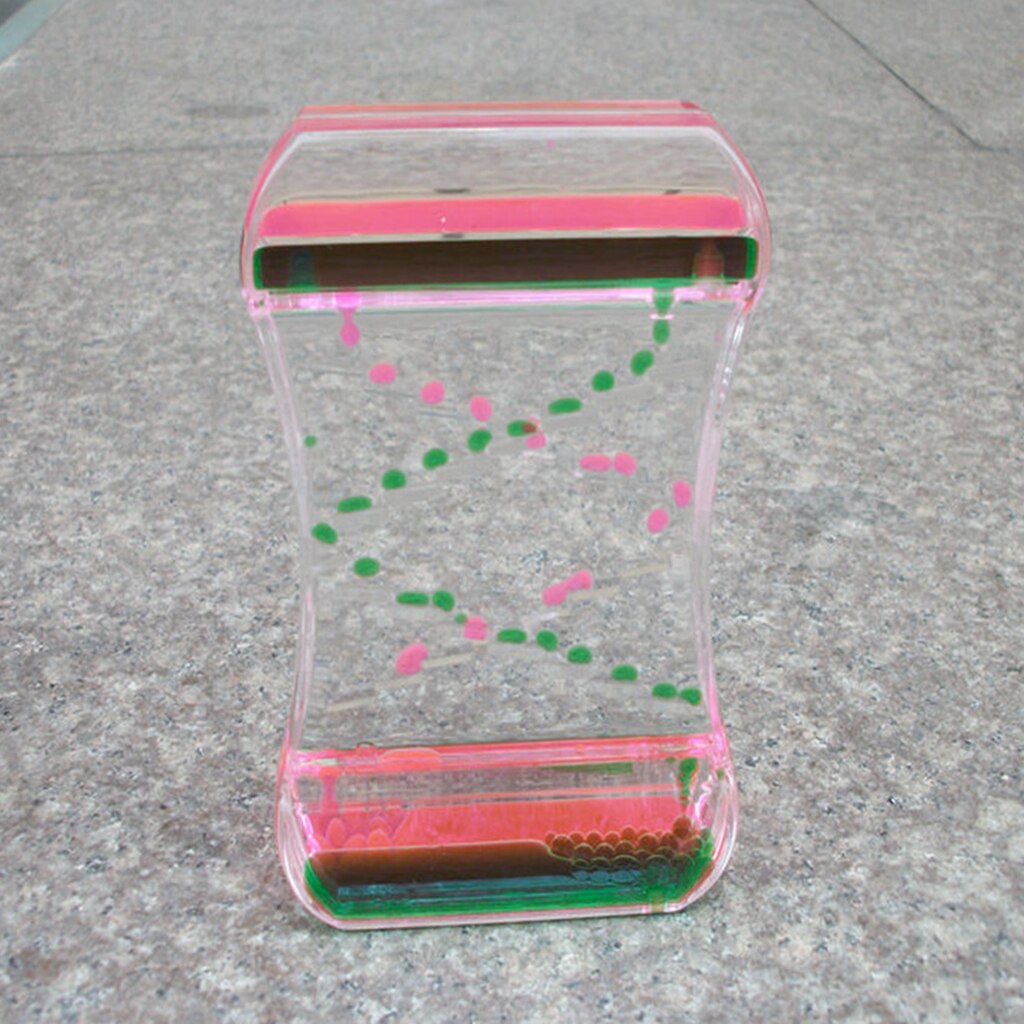 Tafelblad Drijvende Kleur Mix Olie Vloeibare Waskolf Motion Timer Uur Glas