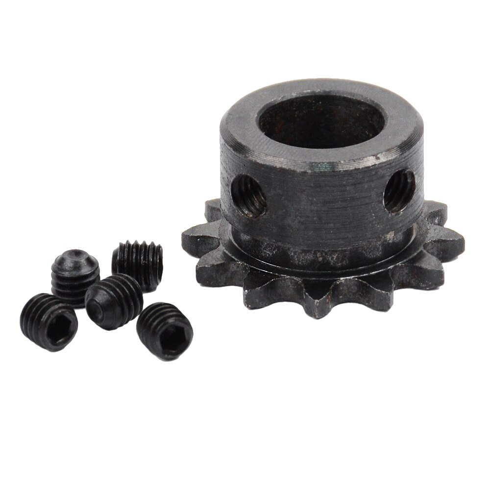 1Pc 04C Chain Gear 45 # Staal 12 Tanden Industriële Tandwiel Met Top Draad Boring 5Mm 6mm 8Mm 10Mm 12Mm