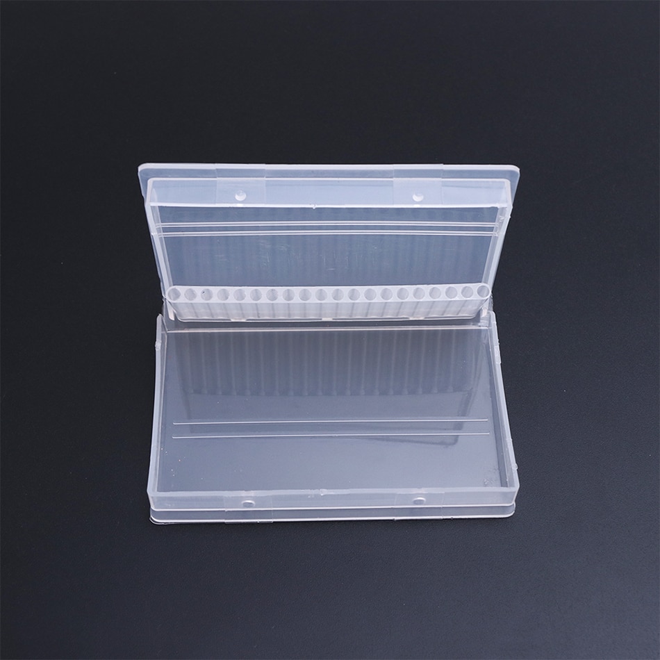 Caixa de armazenamento para manicure, estojo organizador acrílico para lixa e contêiner, caixa de armazenamento para lixa de unha CHA35-1