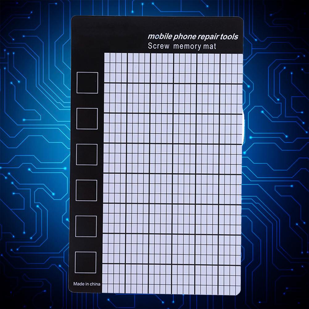 145x90mm Palm Size Magnetic Screw Mat Memory Chart Work Pad Universal Multifunction Mobile Phone Laptop Repair Tools