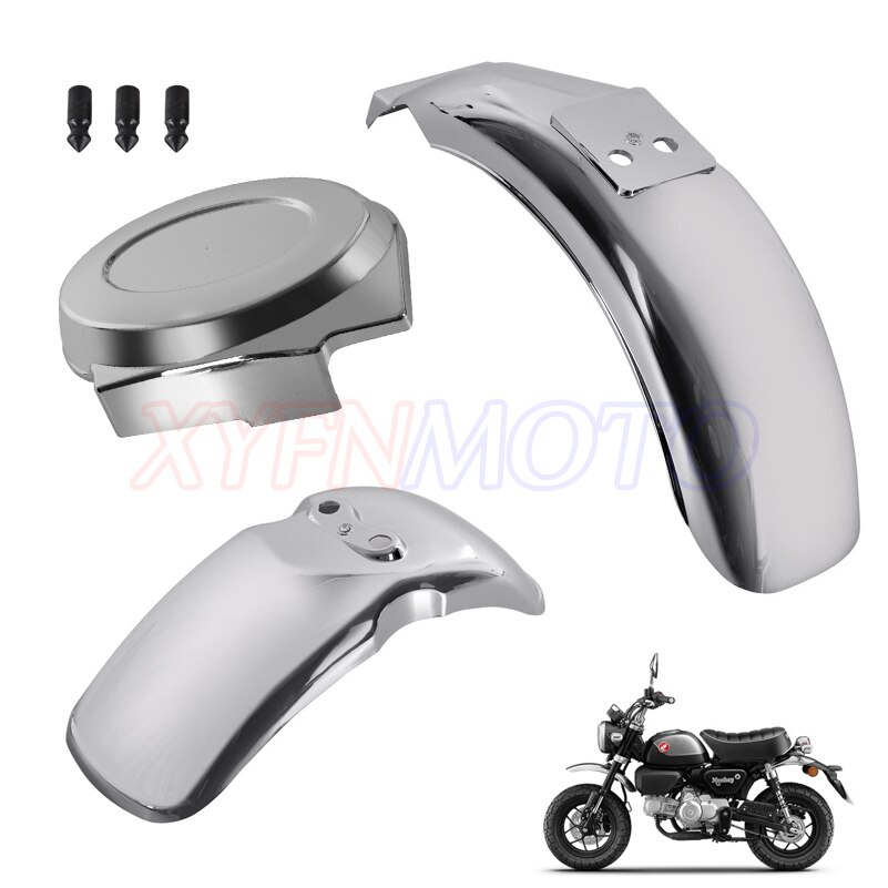 Garde-boue avant et arrière, placage en plastique, pour Honda Mini Trail Bike MONKEY DAX Z50A Z50R Z50J Z110 Z125, pièces et accessoires: set