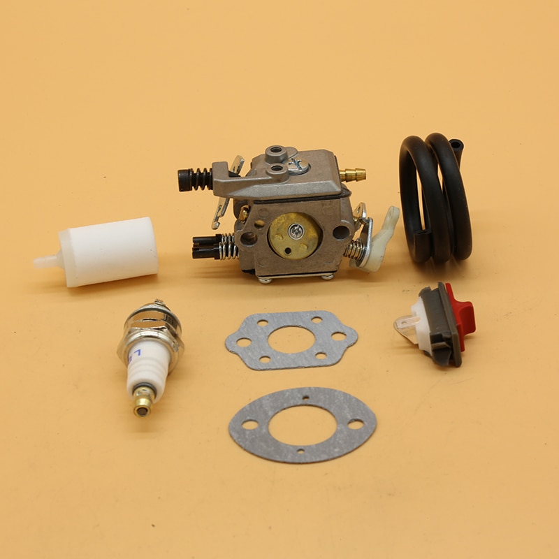 Carburateur Pakking Brandstof Slang Stop Switch Kit Voor Husqvarna 55 50 51 Benzine Kettingzaag Spares Walbro WT-170 503281504