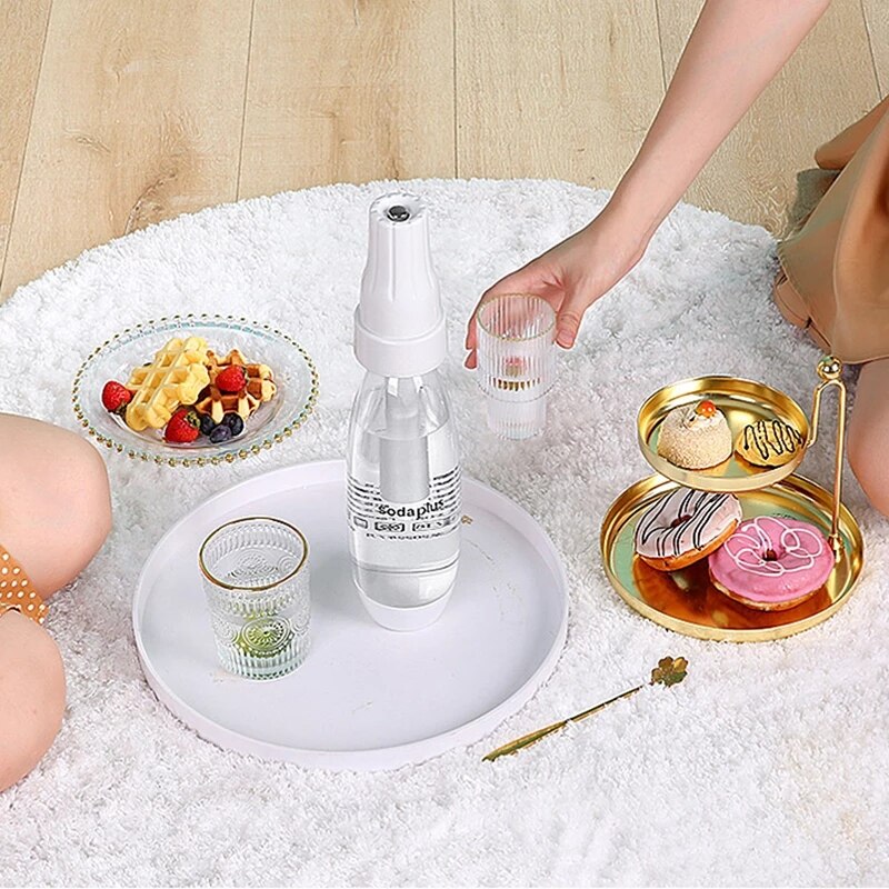 Homemade Aerator for Sparkling Water SodaMaker Portable Siphon Soda Water Aerated Sodastream Machine Household Coolers