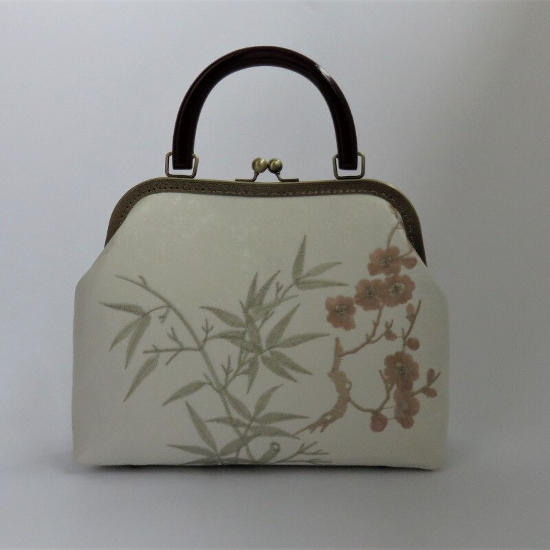 Borduurwerk houten hand schelp tassen vintage chique dame vrouwen tas tote dames handtassen moeder met  a 120cm kettingriemen: Damestas 6