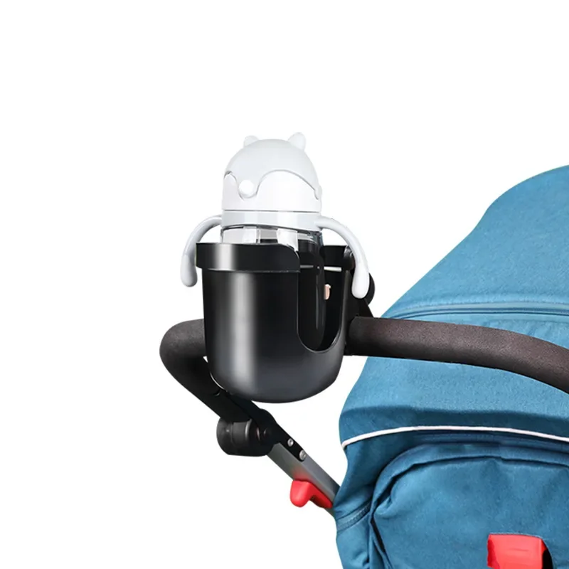 Universele 360 Draaibare Bekerhouder voor Kinderwagen Draagtas Melkfles Winkelwagen Kinderwagen Bekerhouder Rack Fles