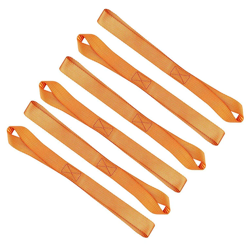 Sangles d'arrimage souples - Lot de 6, 40,5 cm - Pour ATV, UTV, Motos, Scooters, Motocross, Équipement de jardin: Orange