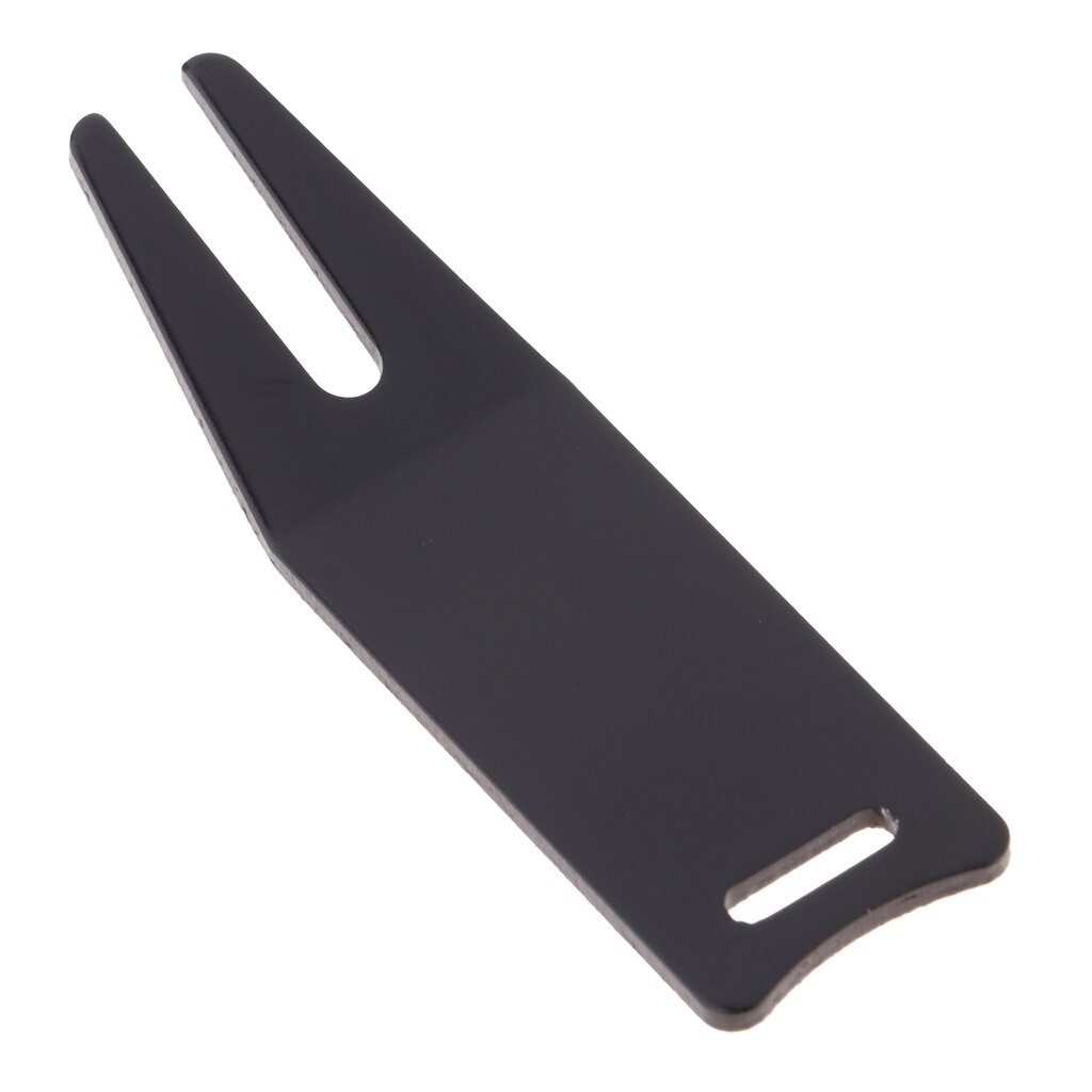 Metal Golf Divot Repair Tool Putting Green Fork Club Rest Pitch Maintain: Black