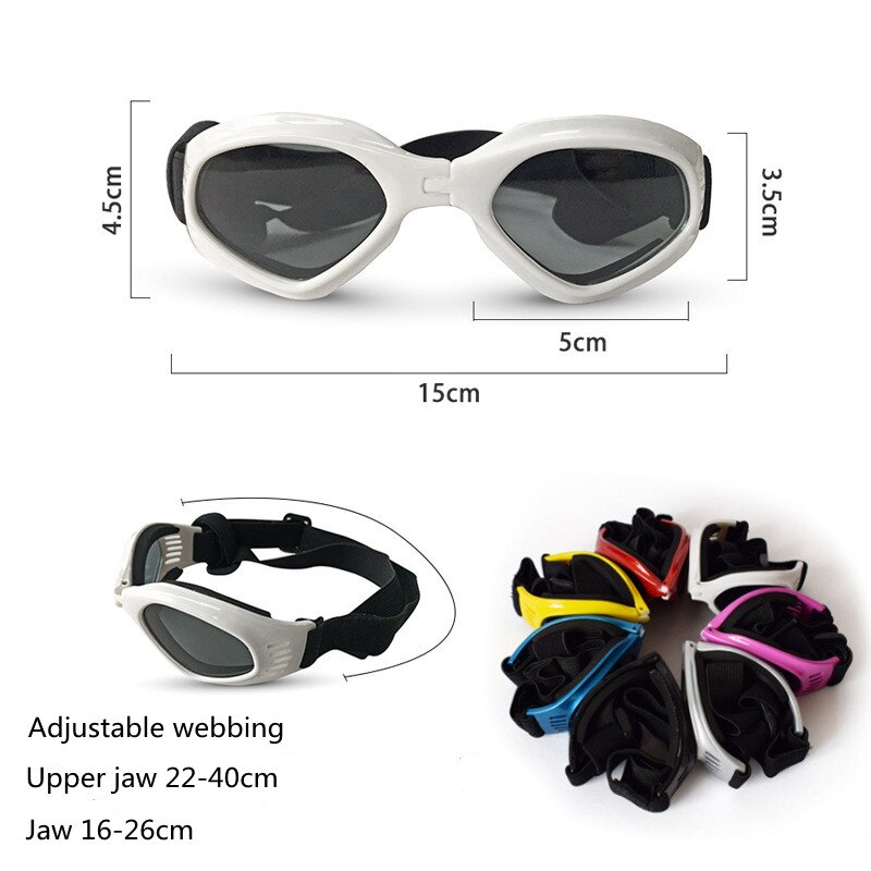 Gafas de sol para perros pequeños, lentes de protección contra la nieve, UV, plegables, resistentes al viento, para el cuidado del perro