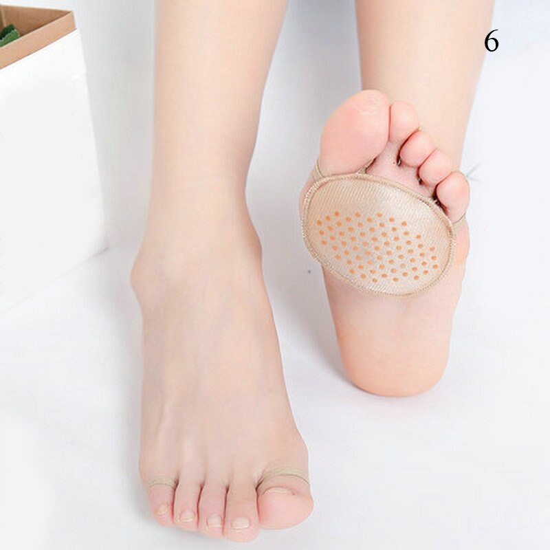 Summer Women Feet Toe Protect High heel half foot socks Lady Non-slip sweat No Show invisible toe socks: 3