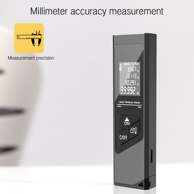 Digital Rangefinder Distance Meter 0.05-40M Rangefinder Range Finder Build Measure Device Ruler Waterproof Test Tool
