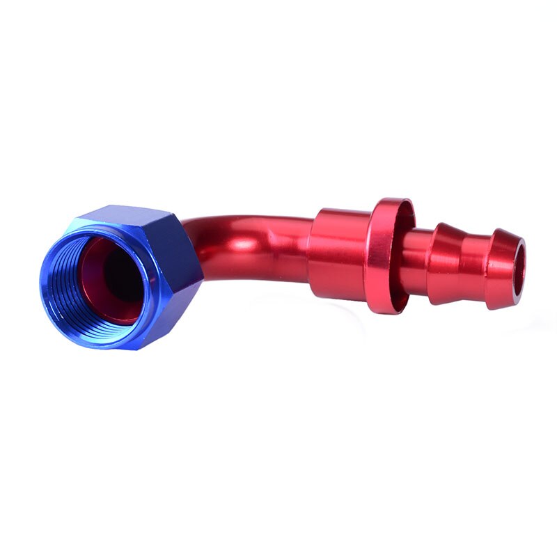 ESPEEDER AN Fitting AN 6 90 Graden Brandstof Push-On Montage Oliekoeler Slangfitting Herbruikbare Hose End Adapter olie Brandstofslang End