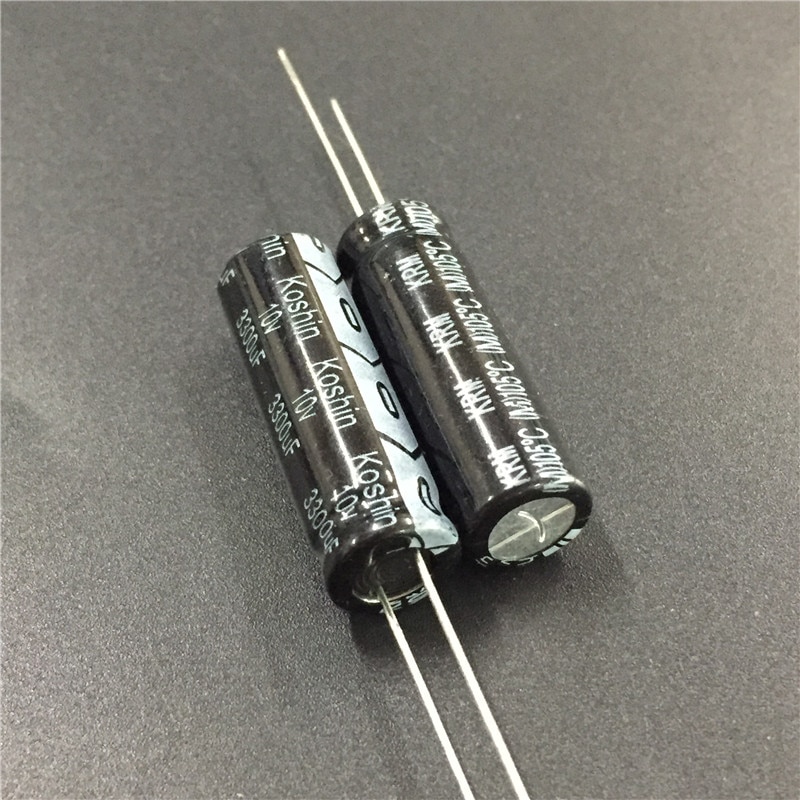 10pcs 3300uF 10V KOSHIN KRM Series 10x30mm 10V3300uF Aluminum Electrolytic capacitor