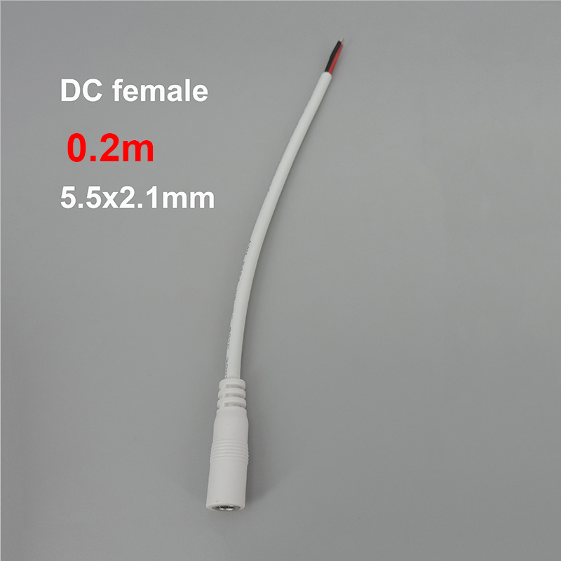 Weiß 18awg 7a DC-Stecker DC-Buchse Kabel Netzteil Verlängerung kabel 5,5mm x 2,1mm 2,5mm Kupferdraht: Dark Grau
