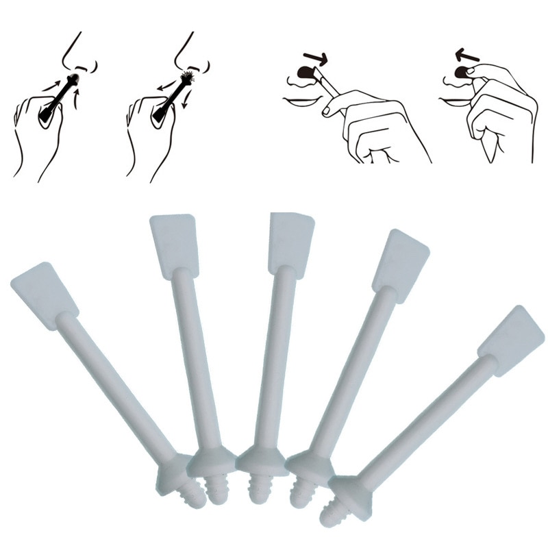 5 Pcs Nose Wax Stick Nasal Hair Removal Kit Natural Beeswax Safe Formula Hair Removal Accessories Wax Stick