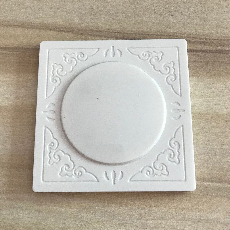 Klimaanlegg hull dekorativt deksel klimaanlegg hull blokkerende deksel dekorative hull dekker vegg reservert hull vegg hol: Hvitt hull diameter 6cm