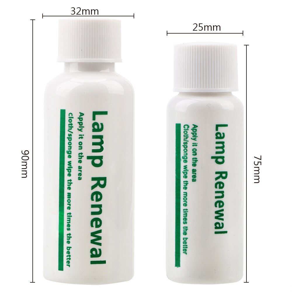 20/50ml Car Headlight Repair Liquid Lamp Retreading Agent Glitter Auto Polish Len Restoration car headlight restorer kit