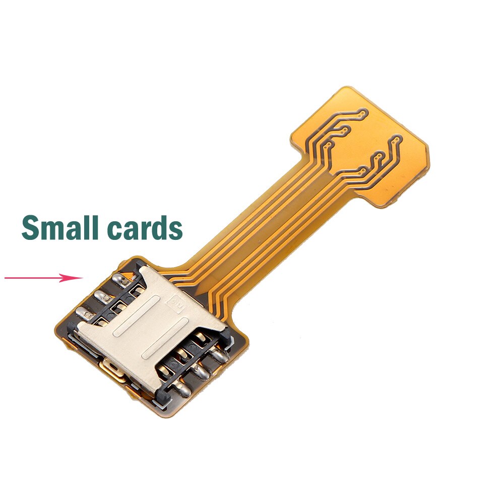 Powstro Dual Micro SD Adapter Micro SIM Card Hybrid Double for Android Extender 2 Micro Extension Adapter for Xiaomi 4S 5S PLUS: Small