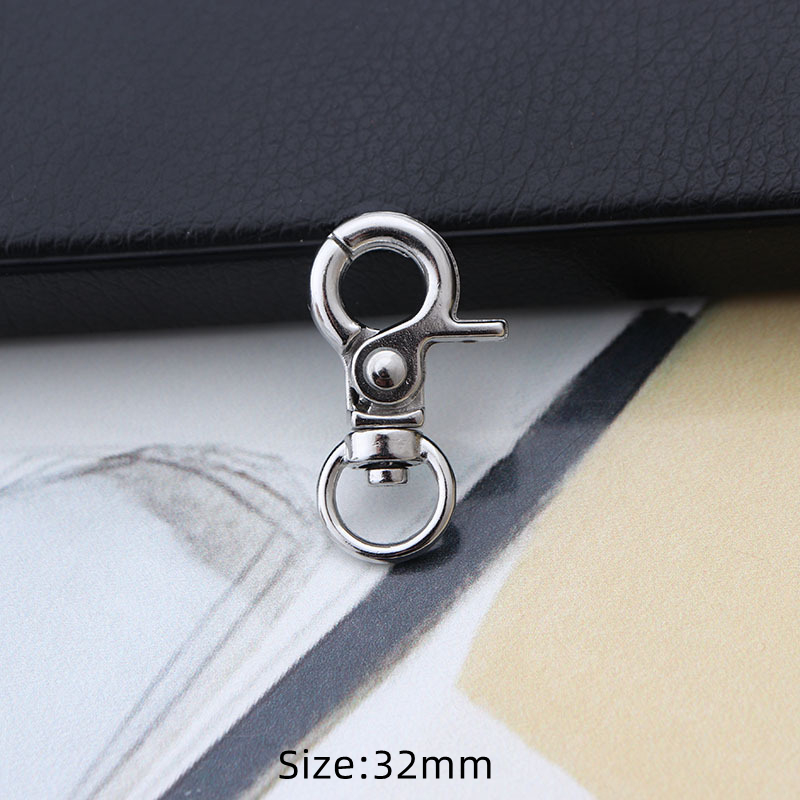 5pcs Metal Swivel Snap Lobster Claw Clasp Carabiner for DIY Handbag Jewelry Keyring Keychain Make Supplies Accessories