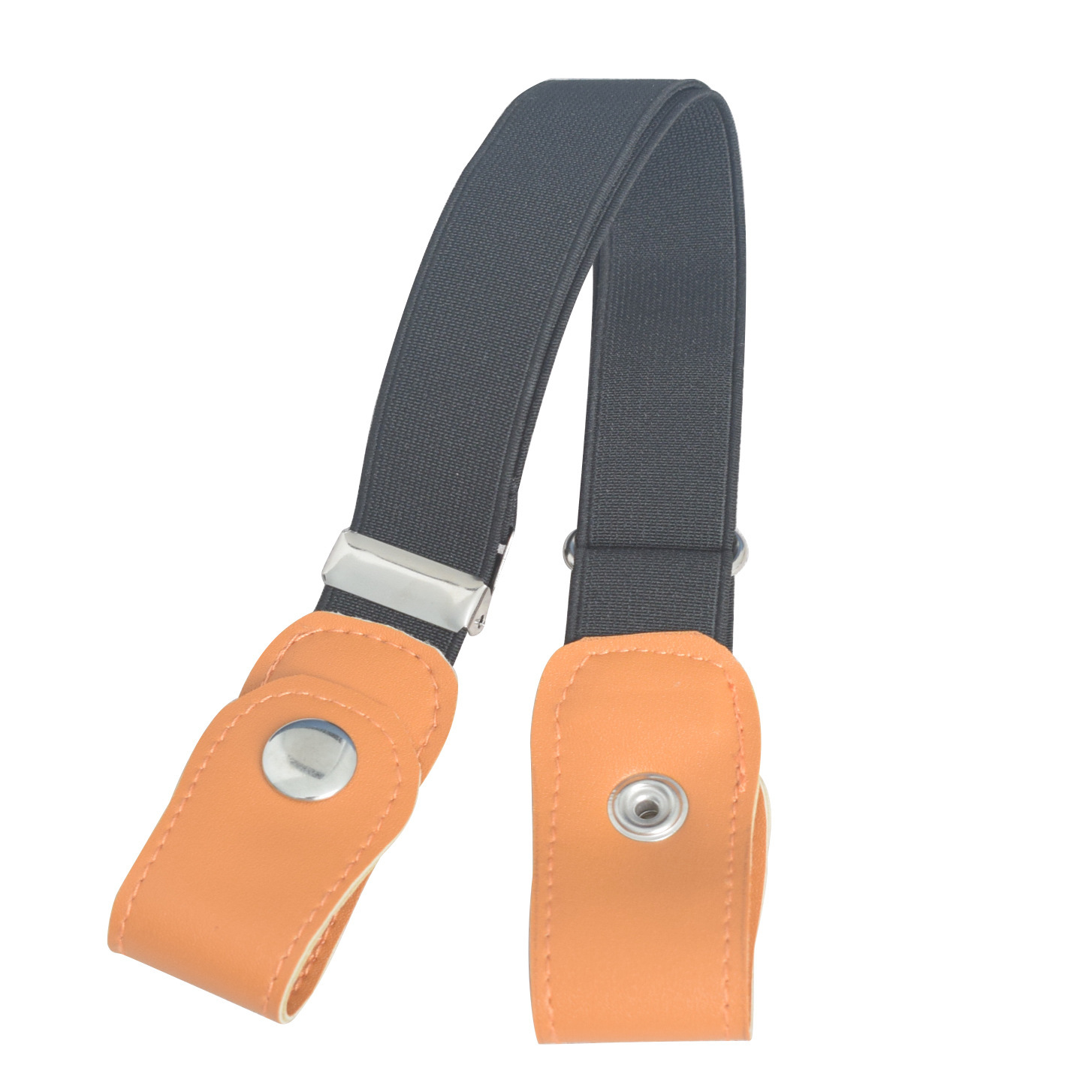 Unikt pu læder børn easybelt uden spænde bælte til drenge uden spænde linning justerbar elastik usynlige easybelts
