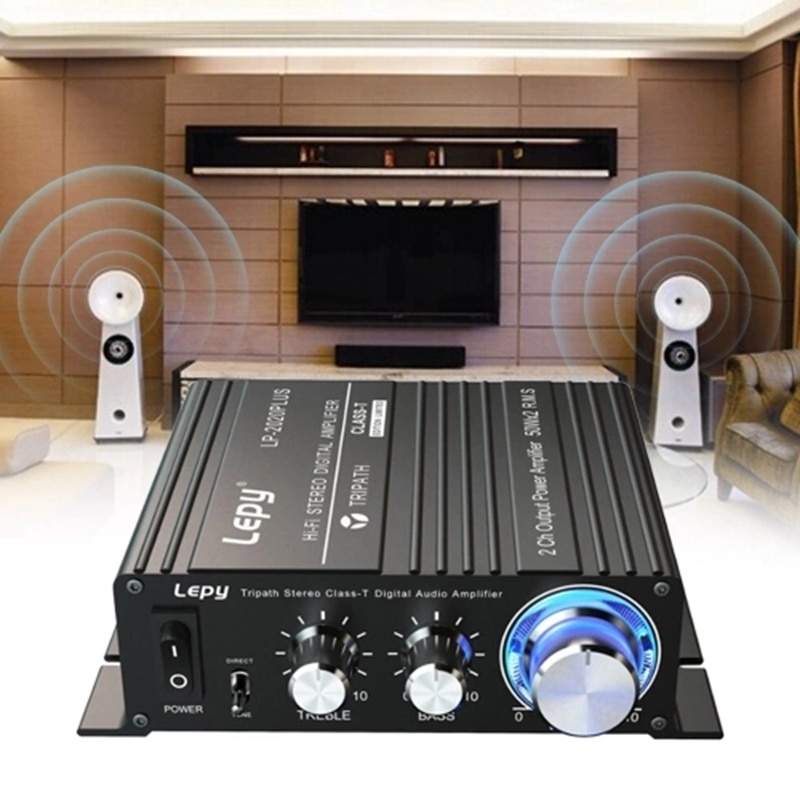 Lepy LP-2020PLUS Hifi Stereo Klasse T Digitale O Versterker Eindversterker Mini Home Stereo O Amp 50Wx2 (Us Plug)