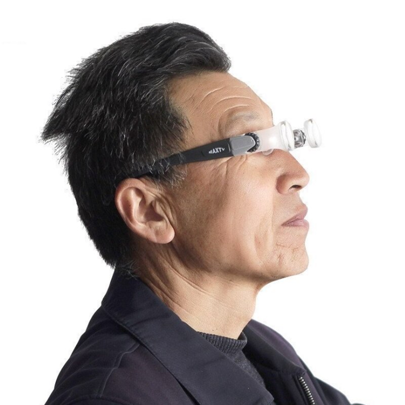 2.1X Max Tv Bril Vergrootglas Lens Met Dioptrie + 3 Verrekijker Mobiele Telefoon Vergrootglazen Met Telefoon Houder Voor Tv screen Horloge