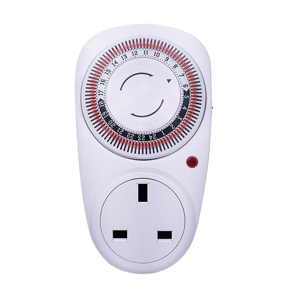 24Hour Mechanical Outlet Timer Home Appliace Interval Clock Wall Plate Small Appliances Electric Planned Timer UK: b