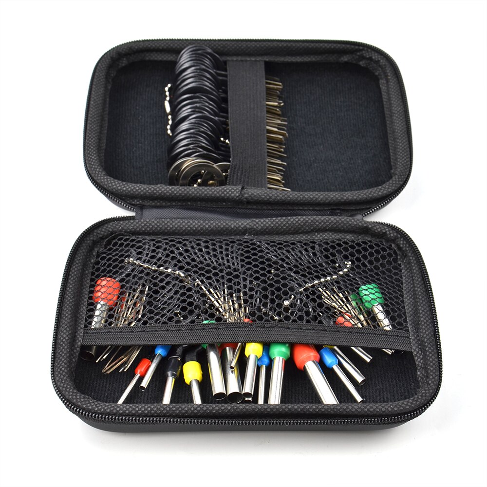 100pcs Car Terminal Removal Kit Wiring Crimp Connector Pin Extractor Puller Terminal Repair Tools Kit