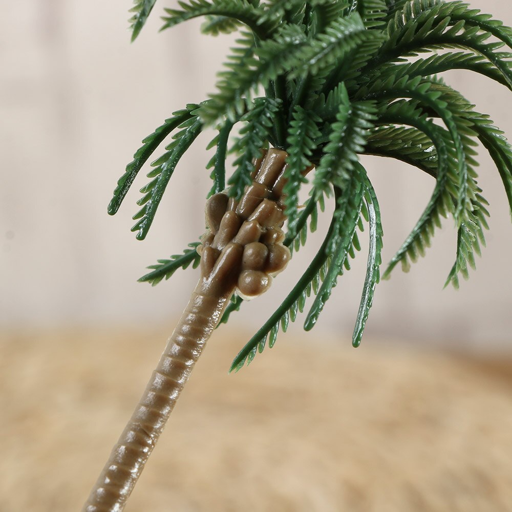 5 Pieces Model Trees Coconut Palm Tree Train Scenery Miniature Landscape Scenery Diorama Models Architecture Trees Garden Decor