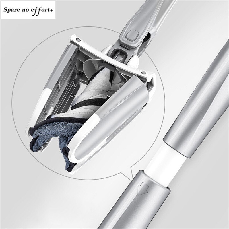 Fregonas giratorias inteligentes, herramienta de limpieza doméstica reemplazable, fregona mágica para ventana hasta el suelo, fregona giratoria 360 para casa, oficina, fregona para suelo